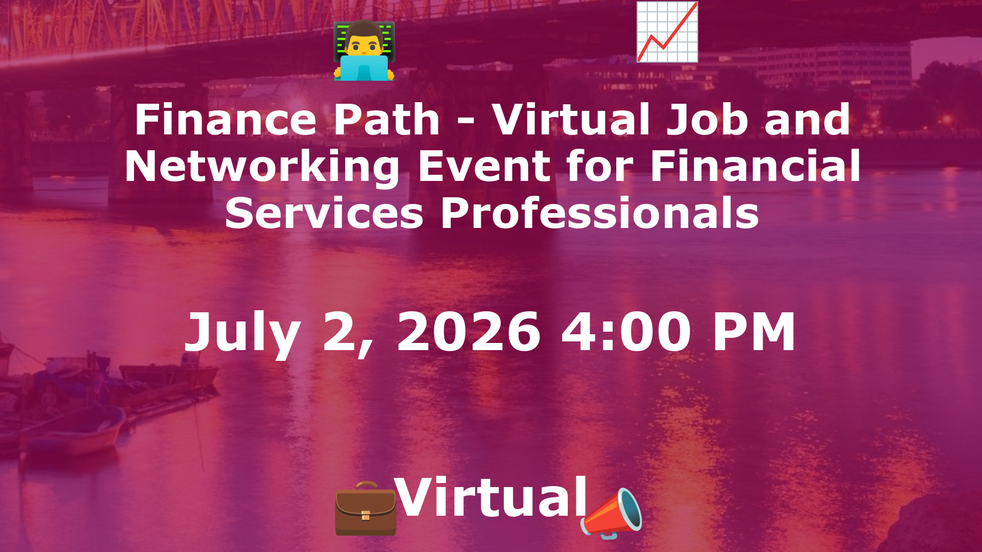Finance Path - Virtual Job and Networking Event for Financial Services Professionals event image
